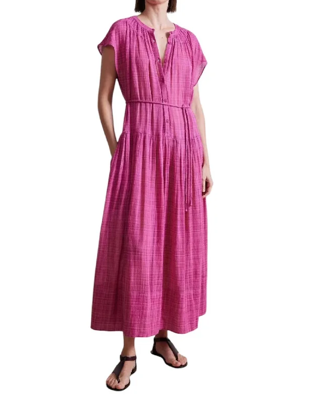 Chic Women's Garments Statement Piece Forte Maxi Dress In Raspberry