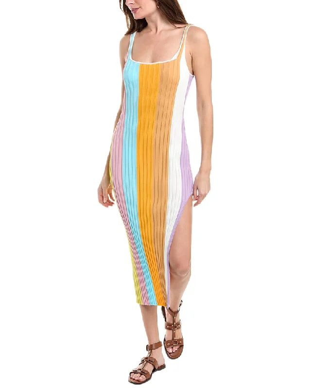 Stylish Women's Garments For Holidays Soft Textures PQ Swim Piper Slit Maxi Dress