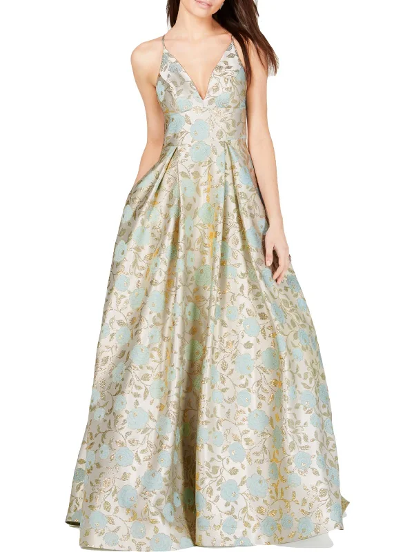 Women's Sporty Chic Clothes Subtle Sophistication Womens Floral Print Evening Dress