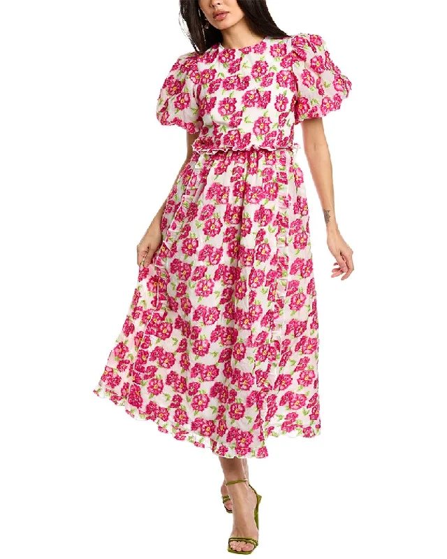 Women's Holiday Apparel Weekend Special SISTER JANE Scallop Shore Jacquard Midi Dress