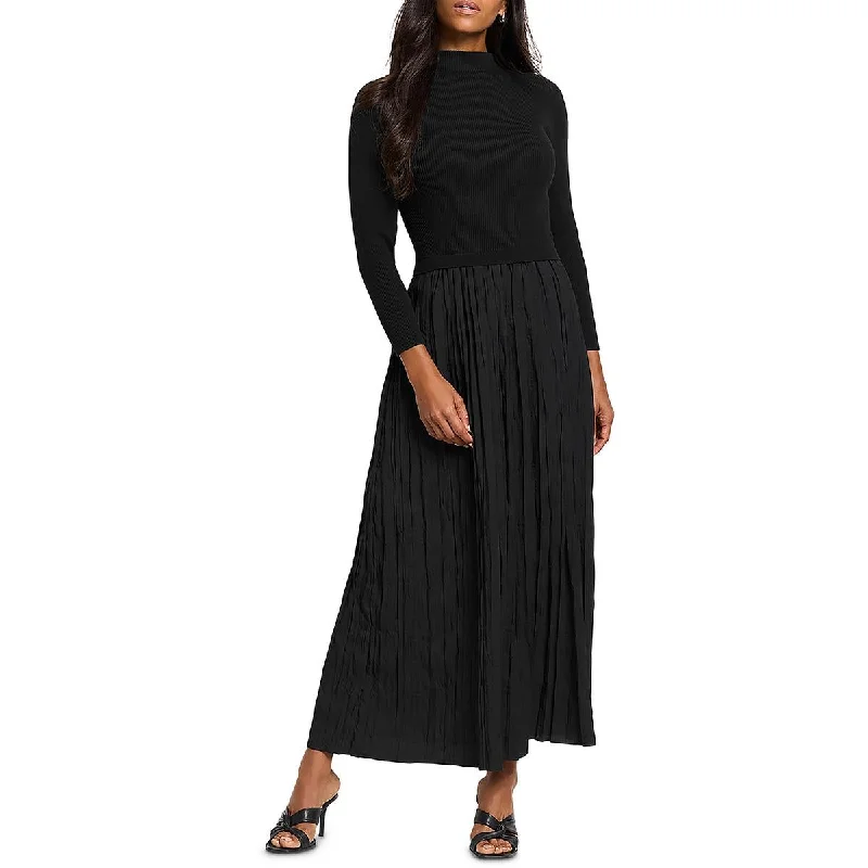 Stylish Outerwear Clothing For Women Luxe Layering Womens Ribbed Casual Midi Dress