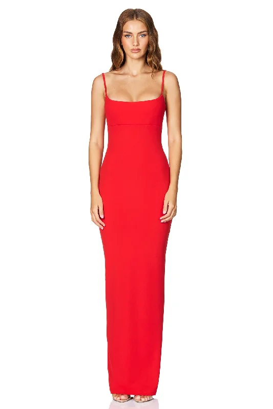 Women's Outfit Elegant Details Nookie Bailey Maxi Dress - Cherry