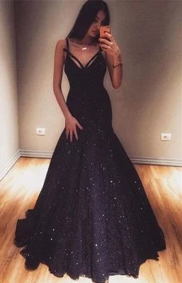 Women's Clothing Apparel Vibrant Prints Fashion Spaghetti Straps Sleeveless Mermaid Floor-Length Prom Dress  cg7318