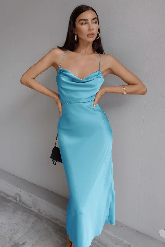 Elegant Women's Attire Limited - Stock Charissa Slip Dress - Aqua