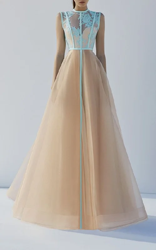 Women's Vintage-Inspired Outfit Refined Look Long Prom Dresses, O Neck ,Sleeveless Sexy Women Dresses. cg4532