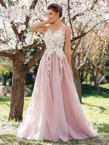 Women's Transitional Garments Weekend Special Light Pink Evening prom Dress, Sleeveless A Line Party Dress  cg10172