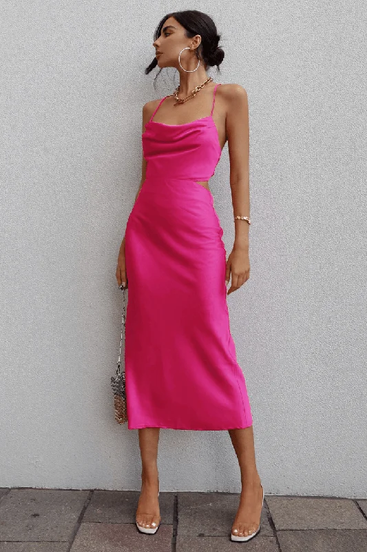 Comfortable Women's Attire Today Only Charissa Slip Dress - Hot Pink