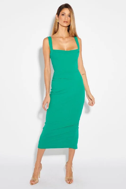 Women's Vacation Garments Elevated Style Marbella Dress - Jade